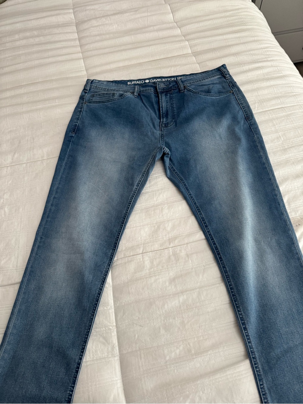 Buffalo David Bitton Men's Faded Indigo Slim Jeans